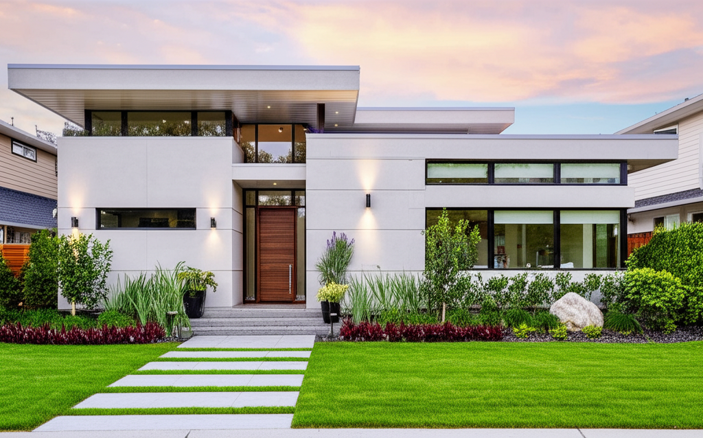 Beautiful home exterior with professional renovations